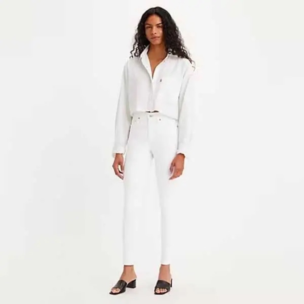 Mango Anna Straight White Jeans New sz 38/US 6